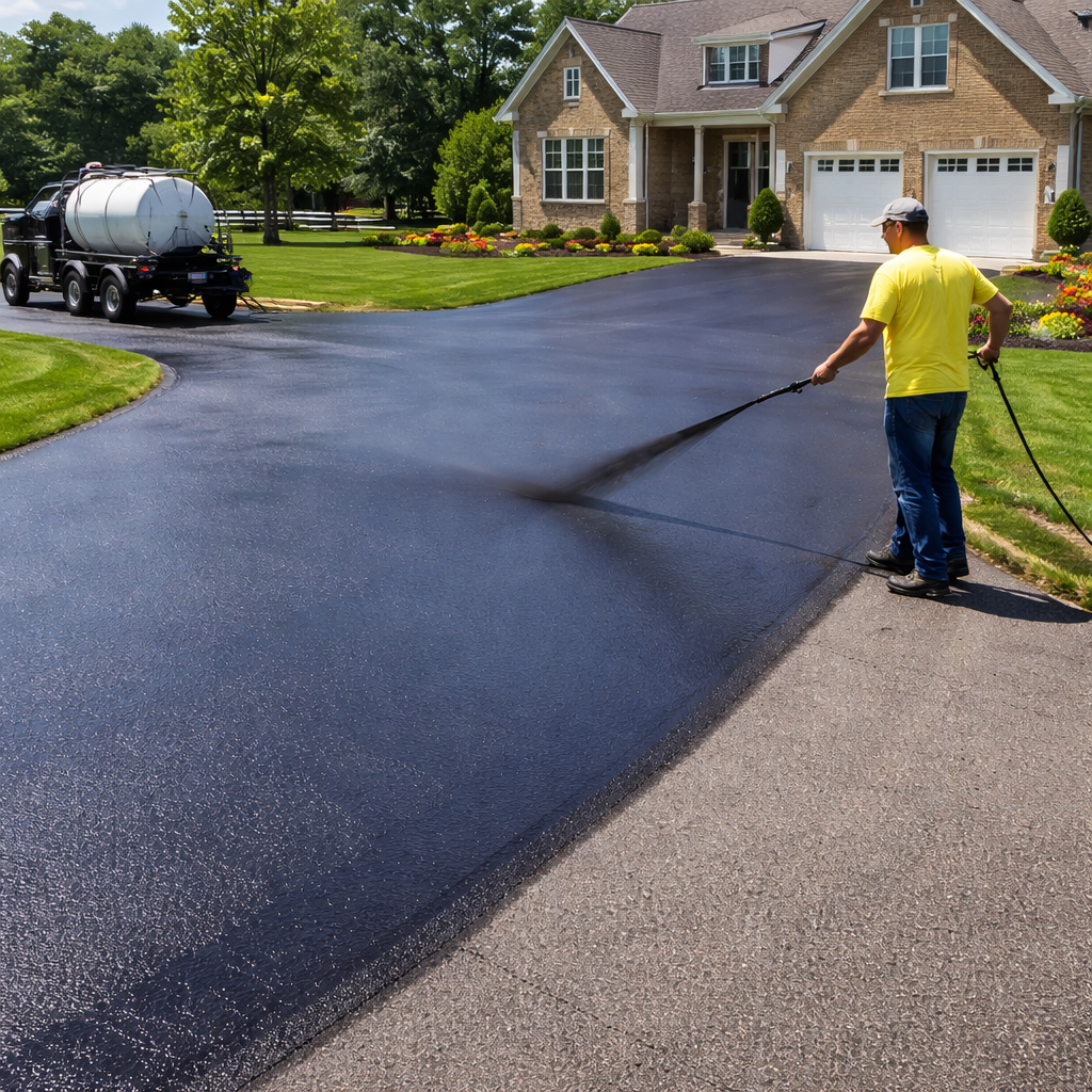 Professional asphalt sealcoating service in Columbia Tennessee